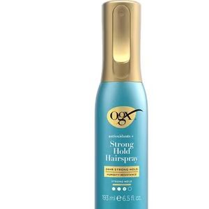 OGX Blue and Gold Strong Hold Hairspray NEW